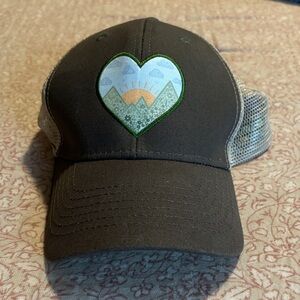 Heart Embroidered Brown hat